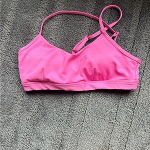 Alo Yoga Pink Strappy Sports Bra